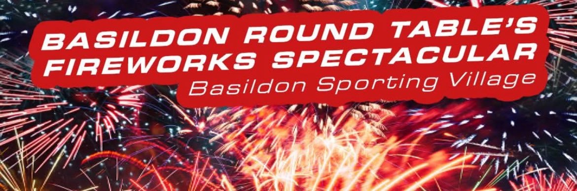 Basildon Round Table Charity Fireworks Spectacular banner