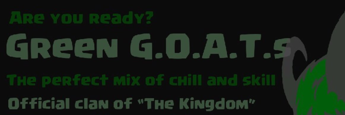 Green Goats banner