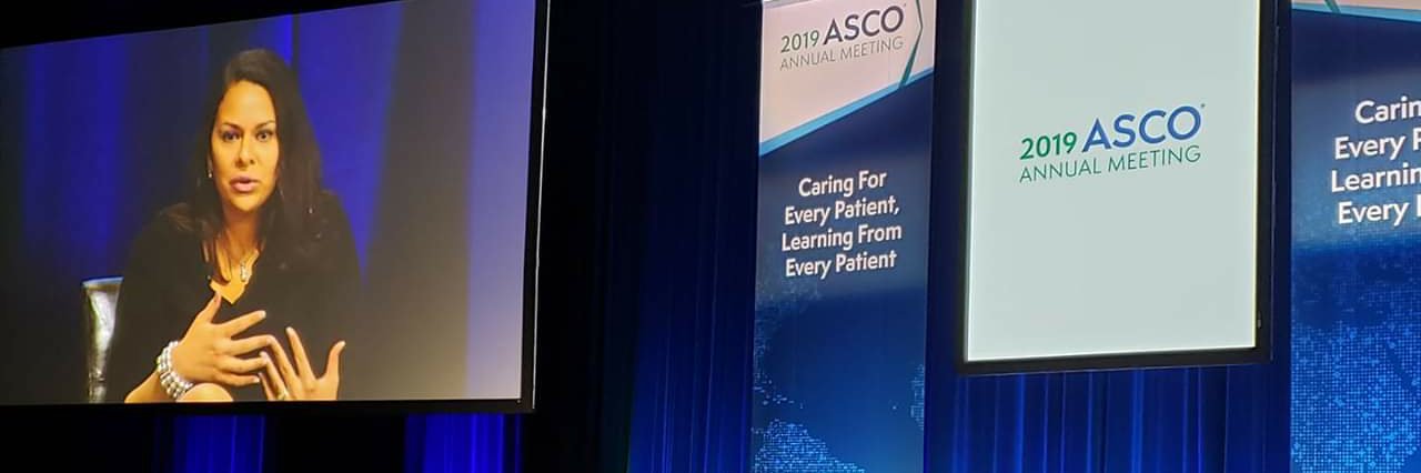 Narjust Florez, MD, FASCO's banner