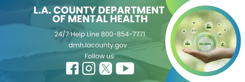 LA County Dept of Mental Health banner
