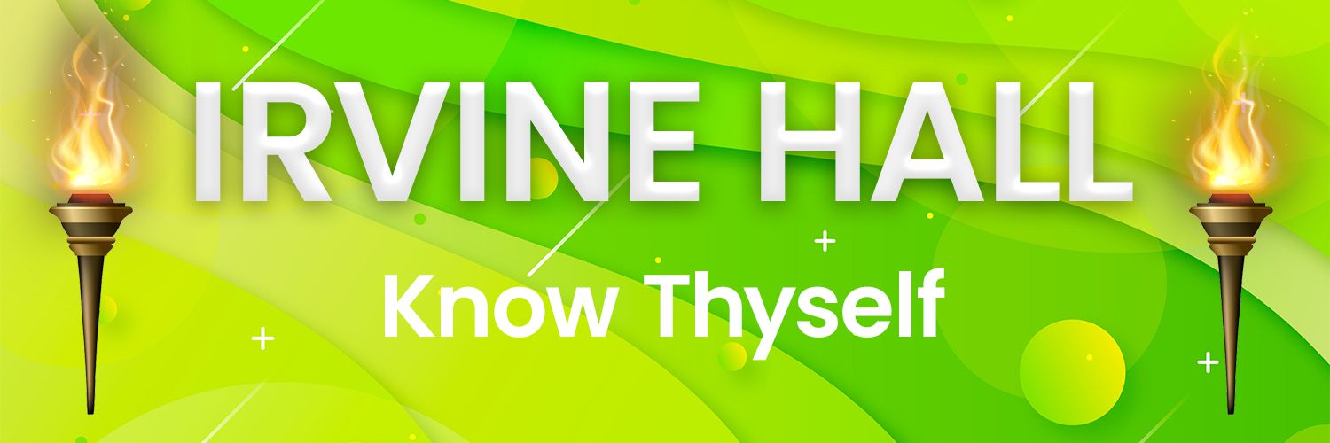 Irvine Hall banner