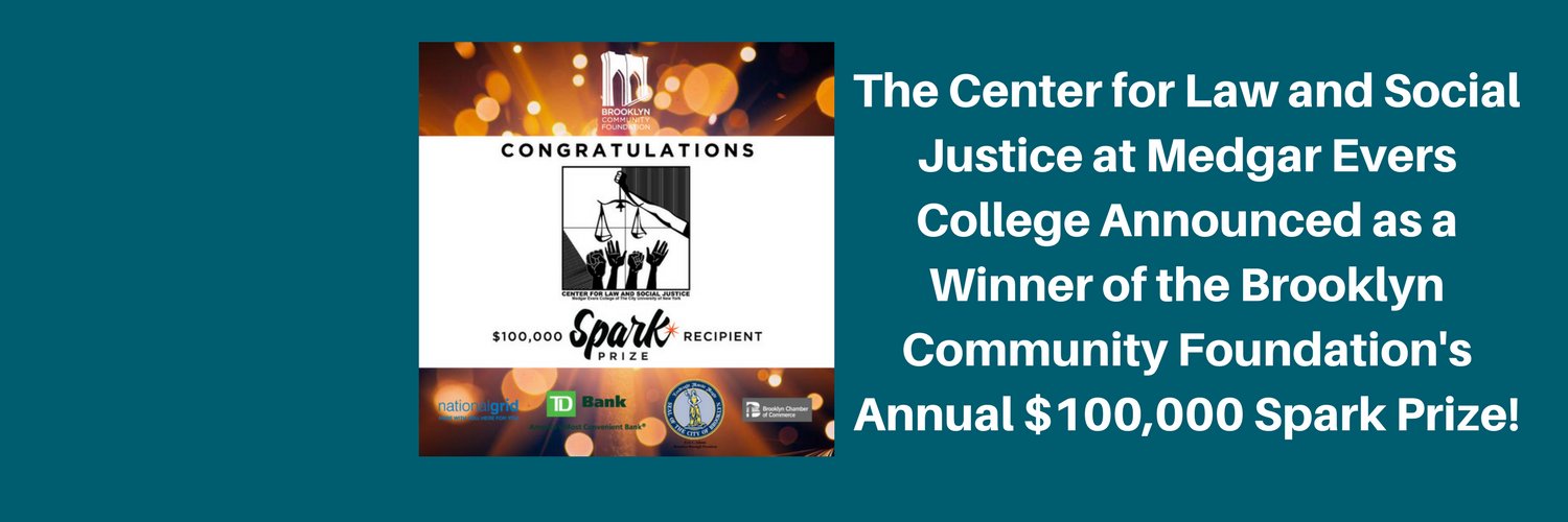 Center for Law and Social Justice at MEC, CUNY banner