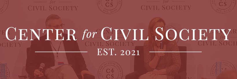 Center For Civil Society's banner