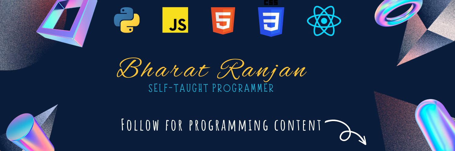 codewithbharat's profile banner image