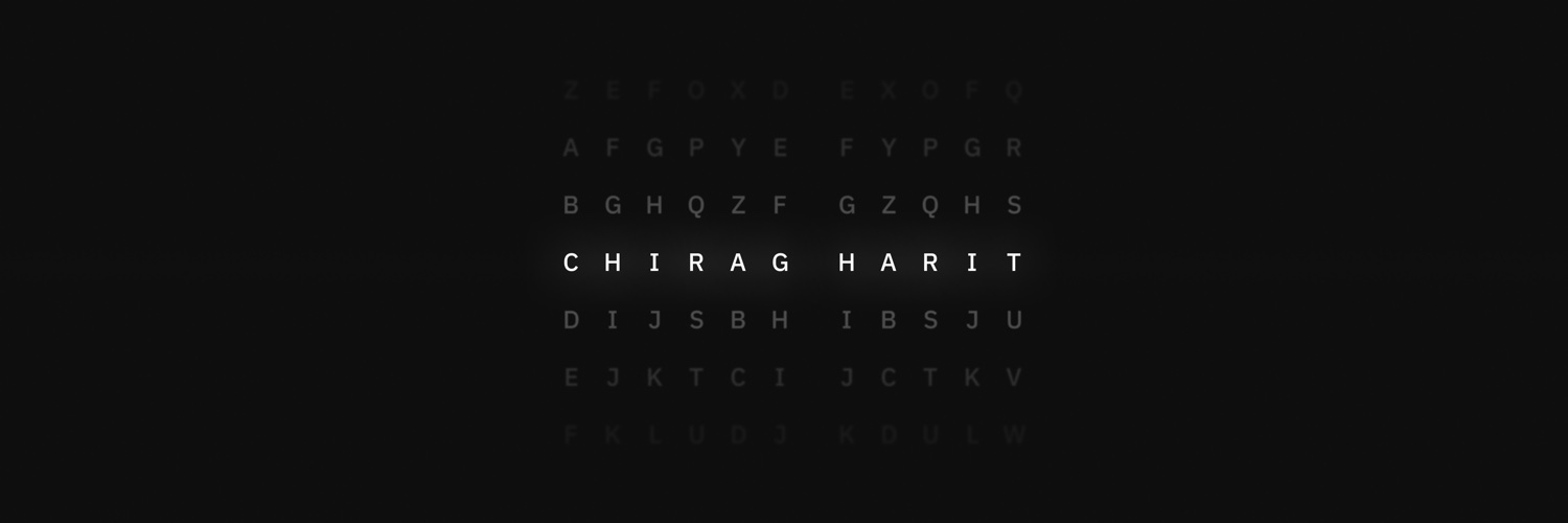 Chirag Harit banner