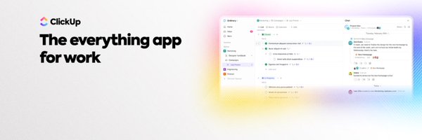 clickup Profile Banner