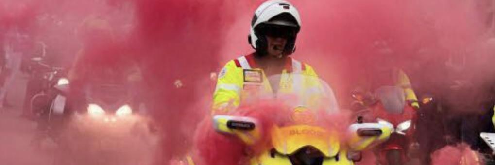 Midland Freewheelers Blood Bikes banner