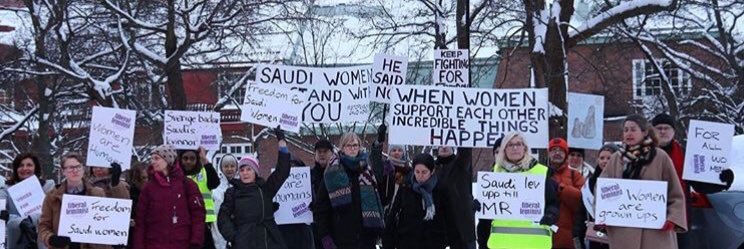 For Saudi Women banner