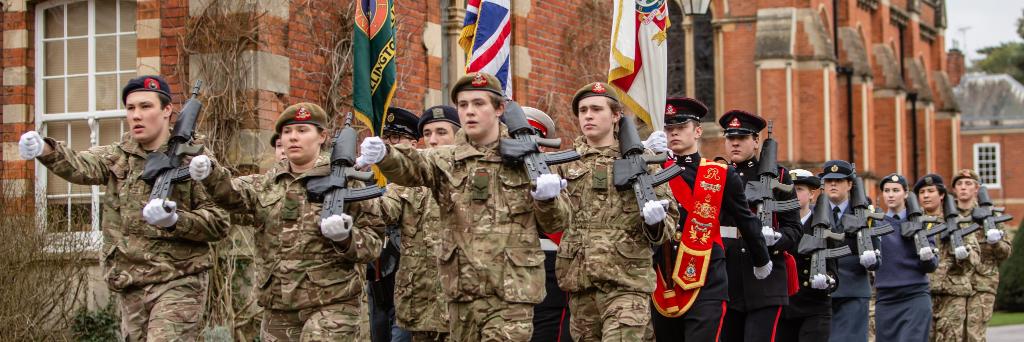 Wellington Coll CCF banner