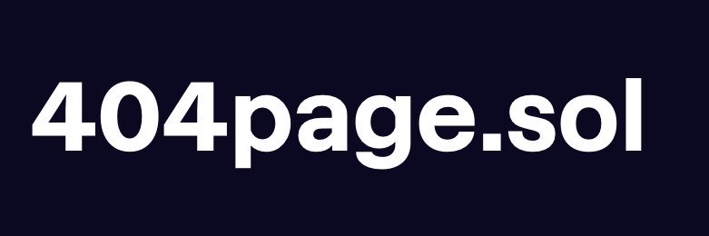 404Page.SOL banner