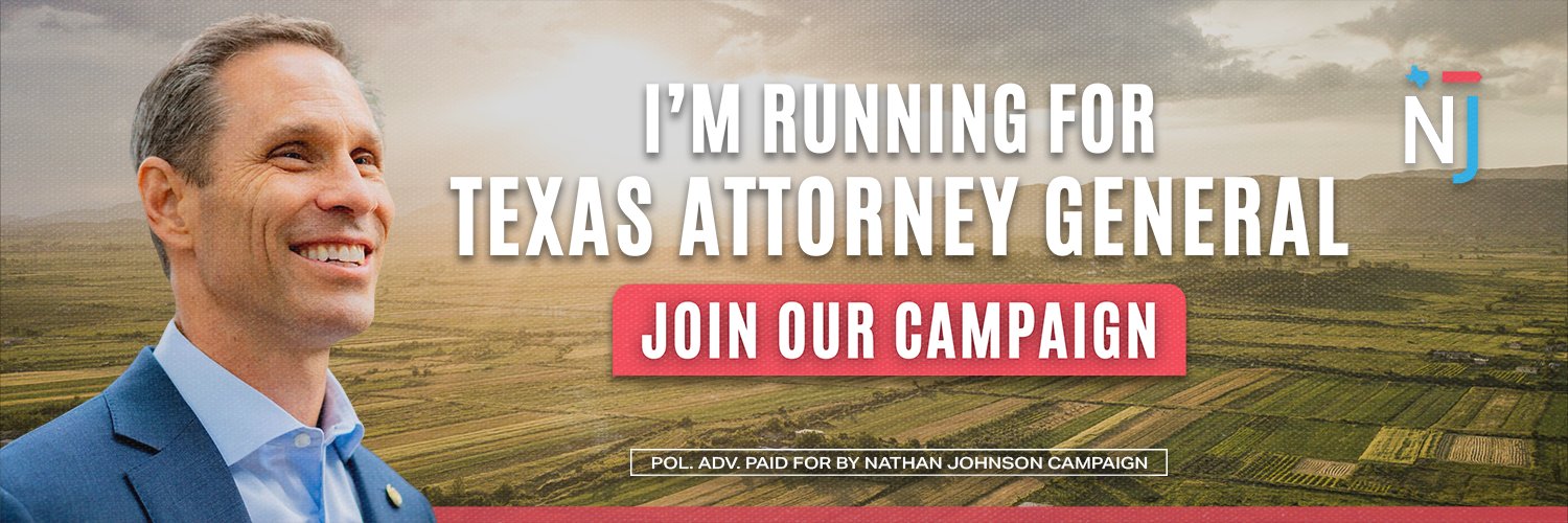 Senator Nathan Johnson's banner