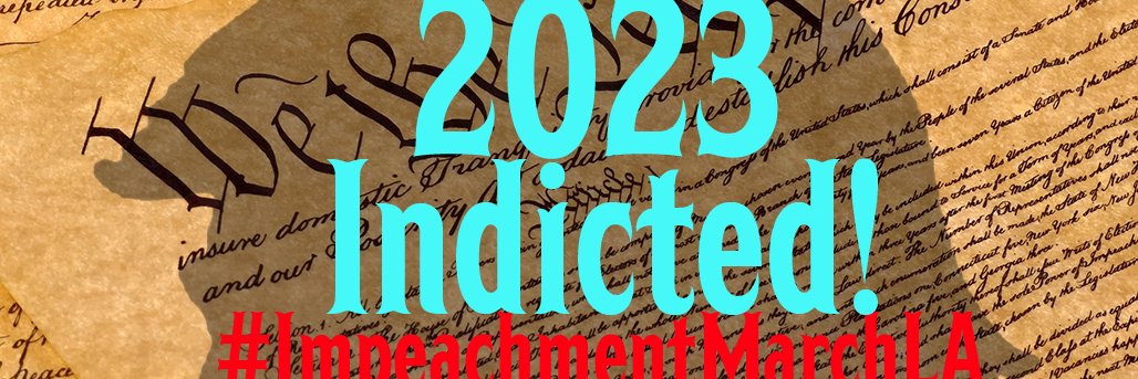 Impeachment March LA banner