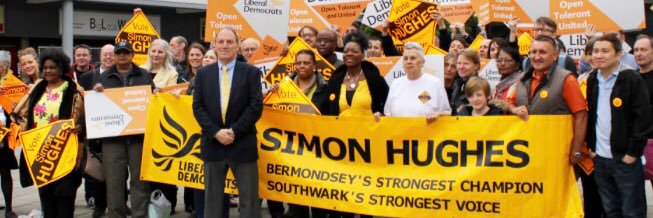 Simon Hughes for MP banner