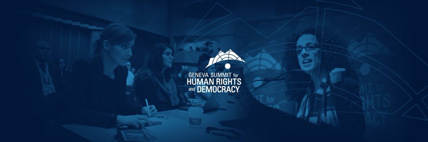 The Geneva Summit for Human Rights and Democracy Profile Banner