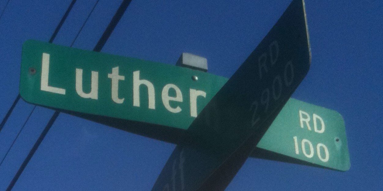 James Luther's banner