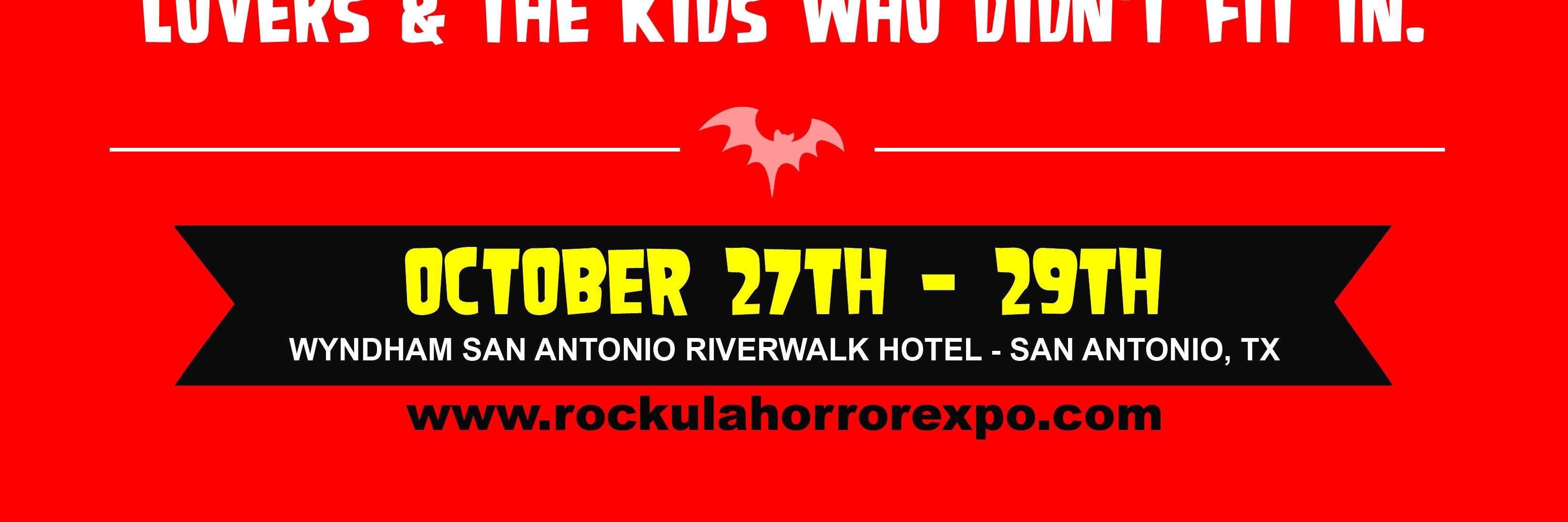 Rockula Horror Expo banner