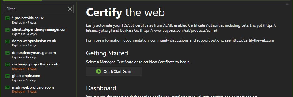 Certify The Web banner