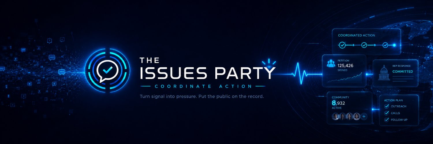 theissuesparty's profile banner image