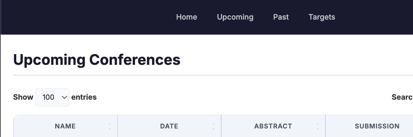 Conference List banner
