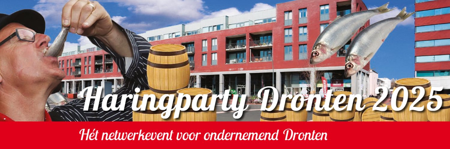 Haringparty Dronten banner