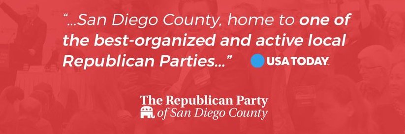 Republican Party of San Diego County banner