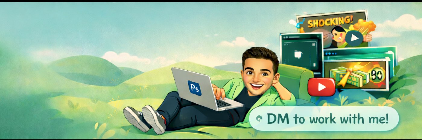 Robert | Thumbnail Designer banner