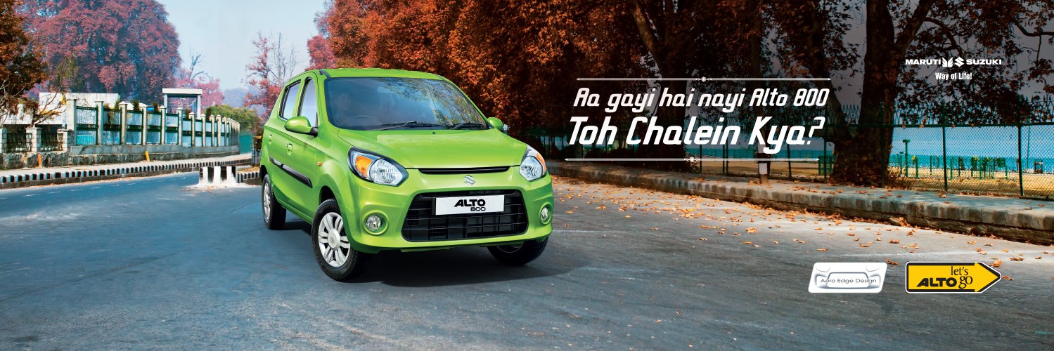 Alto 800 banner