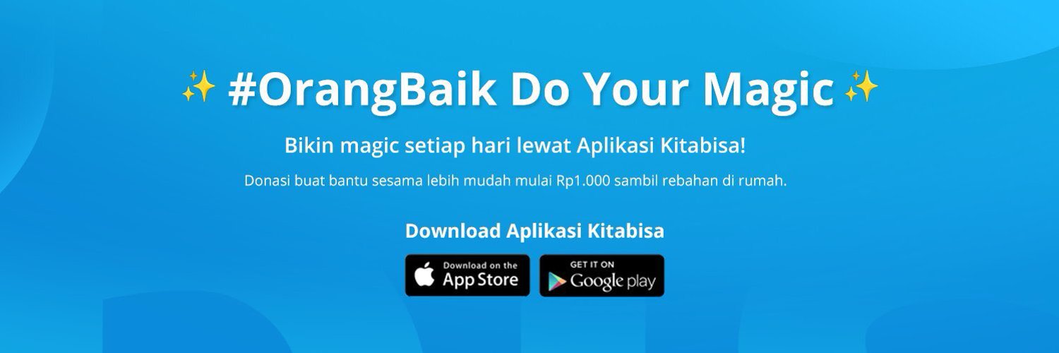 Kitabisa - Aplikasi Warga Bantu Warga Profile Banner