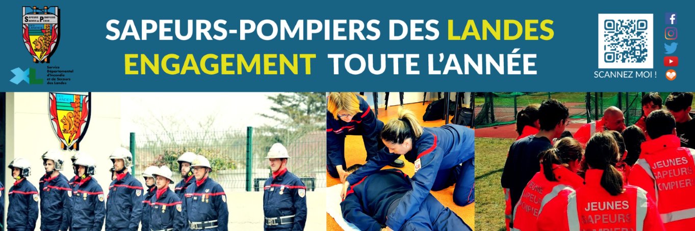 Sapeurs-pompiers 40 banner