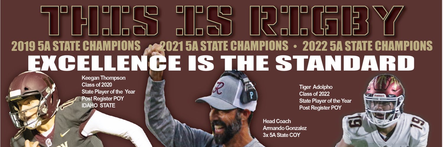 Rigby Football banner