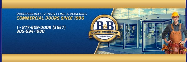 B and B Door Service Profile Banner