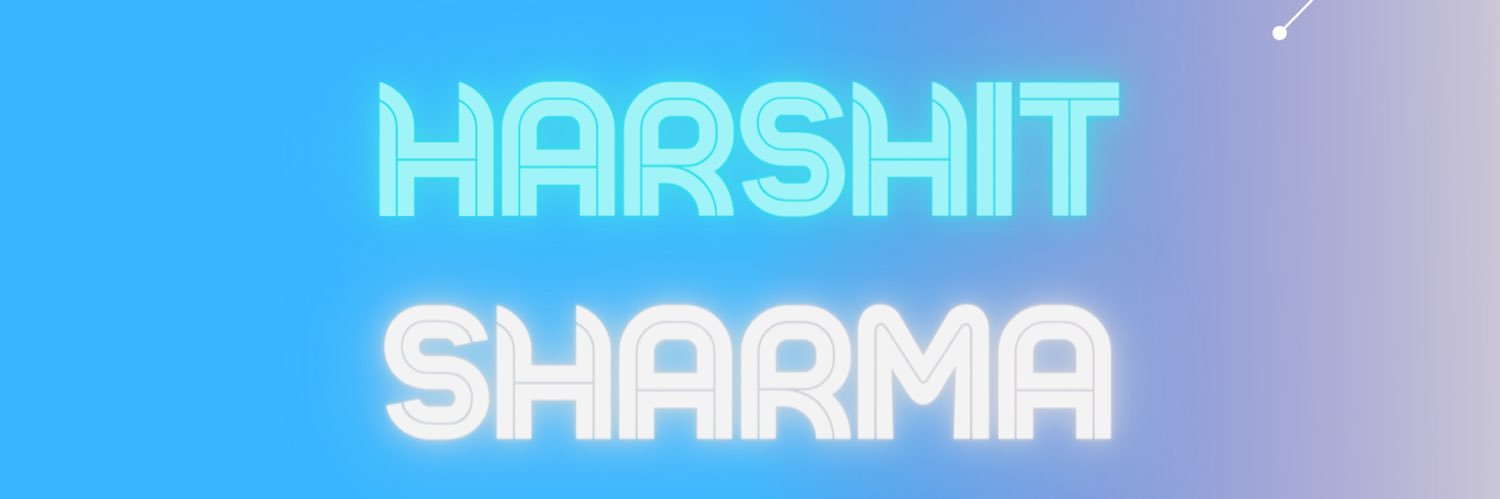 SHarshit26's profile banner image