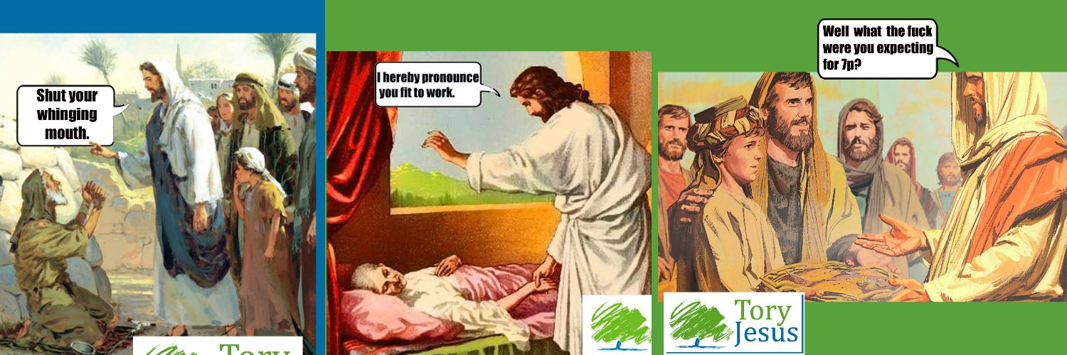 Tory Jesus banner