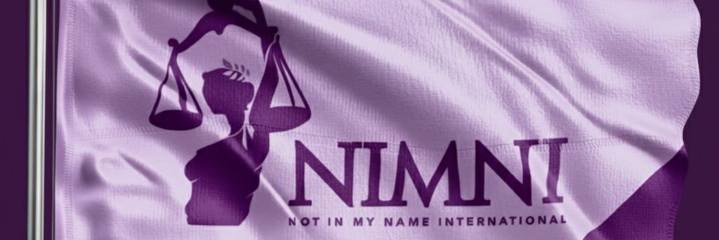 #NOTINMYNAME INTERNATIONAL banner