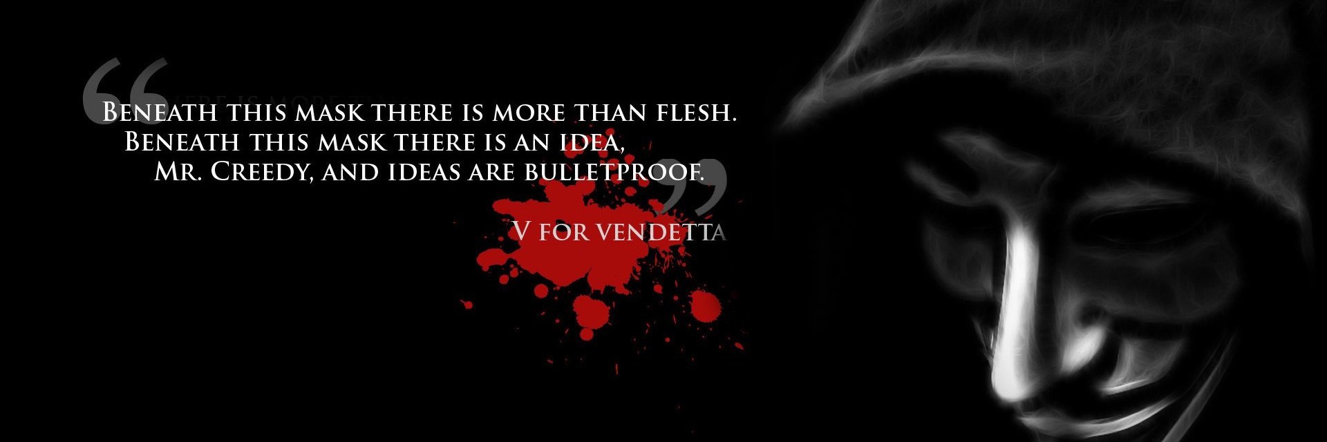 V for Valentine banner