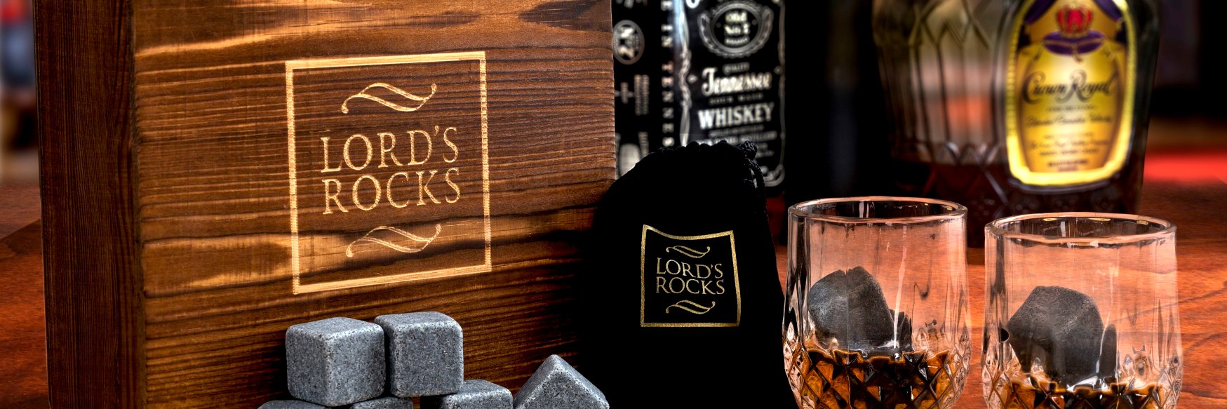Lords Rocks Whiskey accessories banner