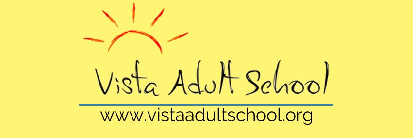 Vista Adult School banner