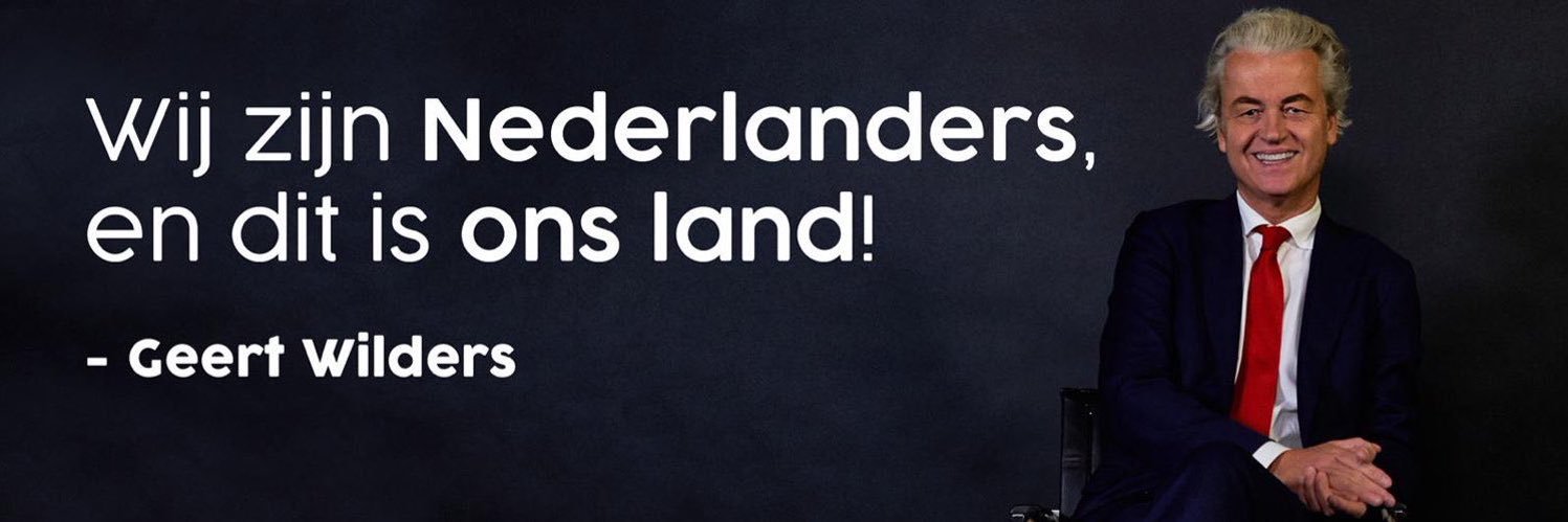 Geert Wilders Fan banner