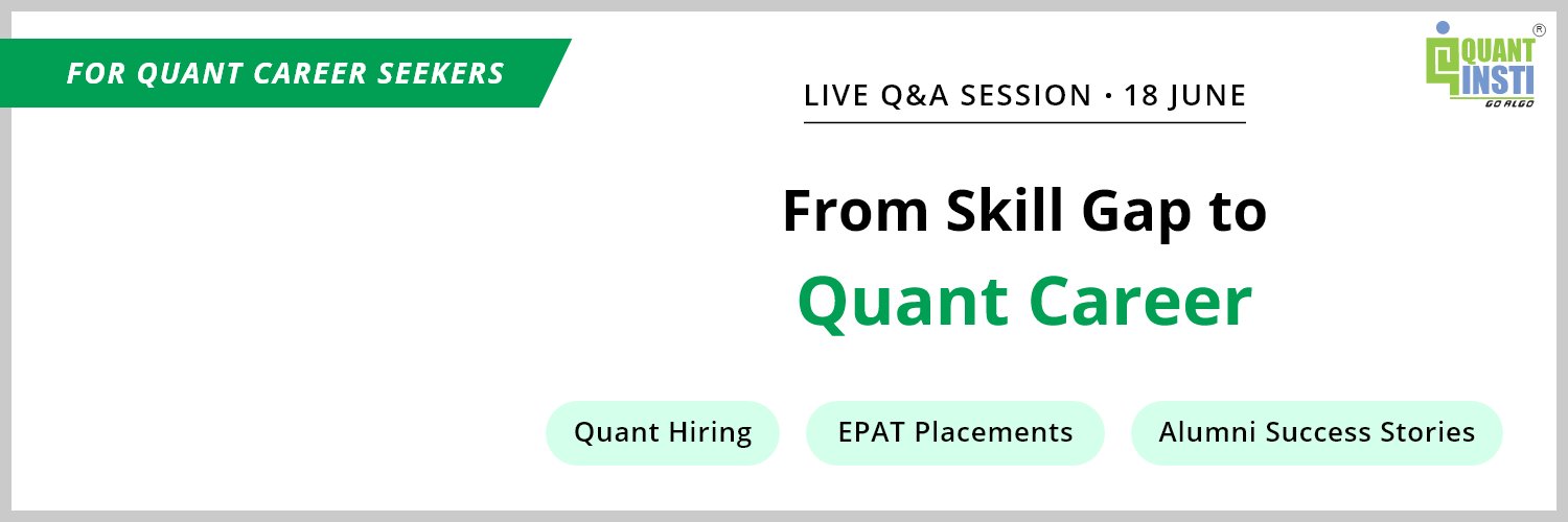 QuantInsti's profile banner image