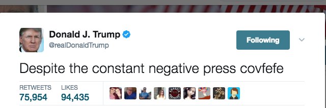 Covfefe banner