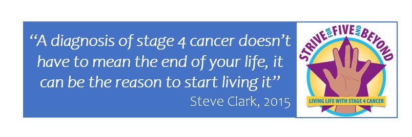 Strive for Five - Living Life with Stage 4 Cancer banner