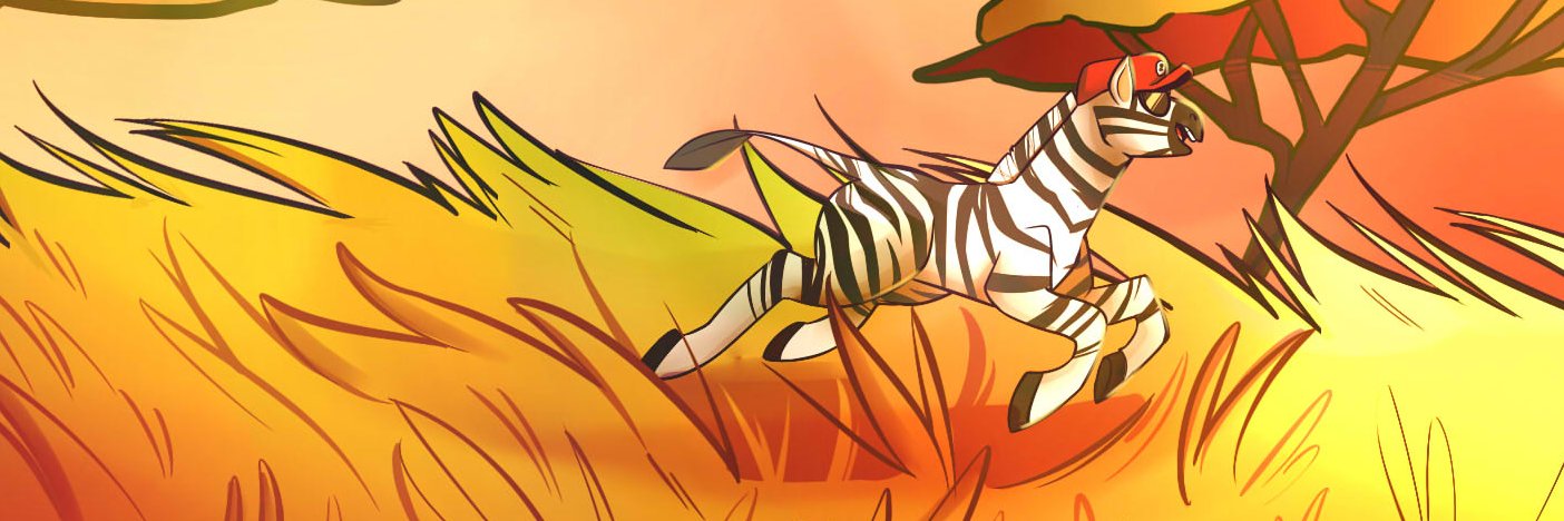 Zebra Gamer banner