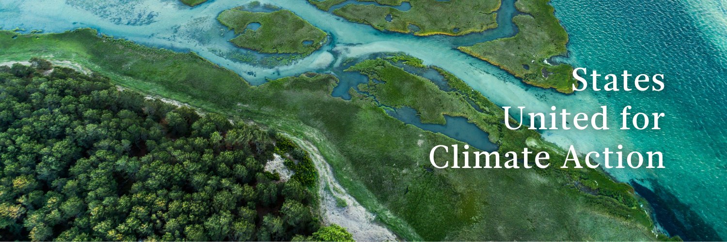 U.S. Climate Alliance's banner
