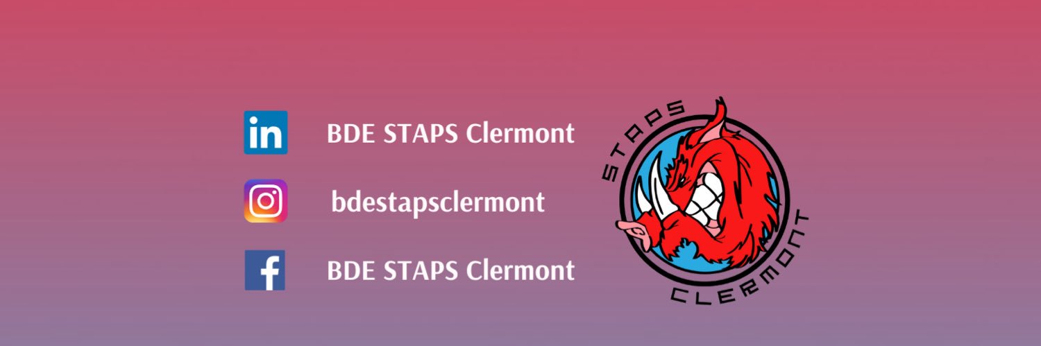 BDE STAPS Clermont banner