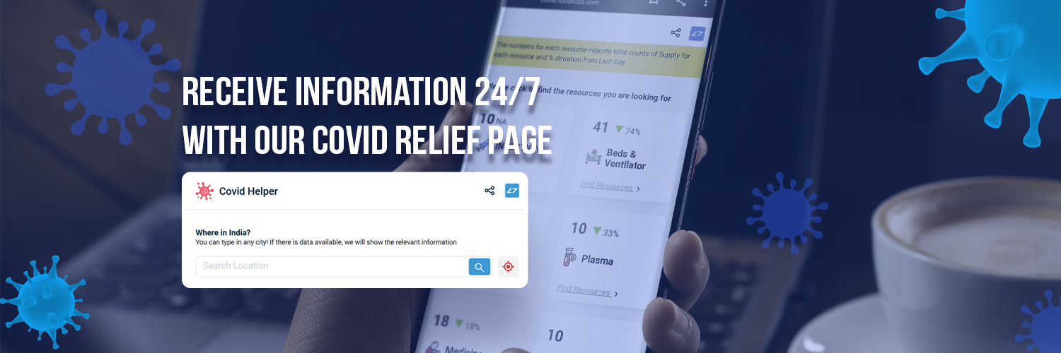 Covid Relief Bot banner
