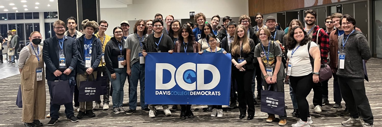 Davis College Democrats banner