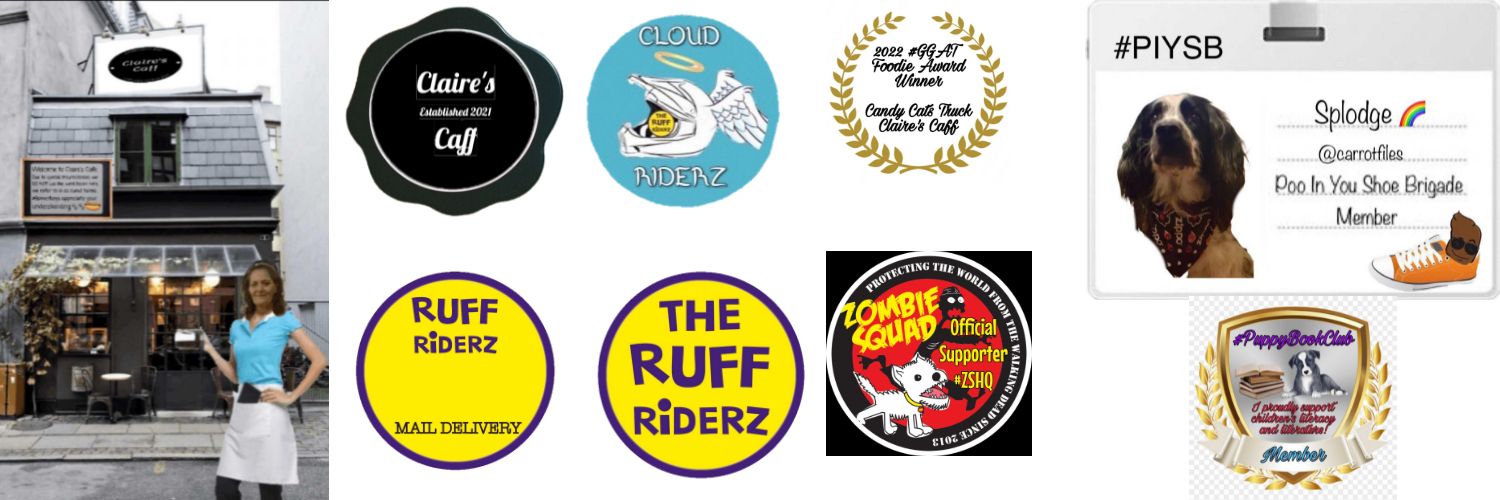 Aunty Claire & Angel Splodge banner