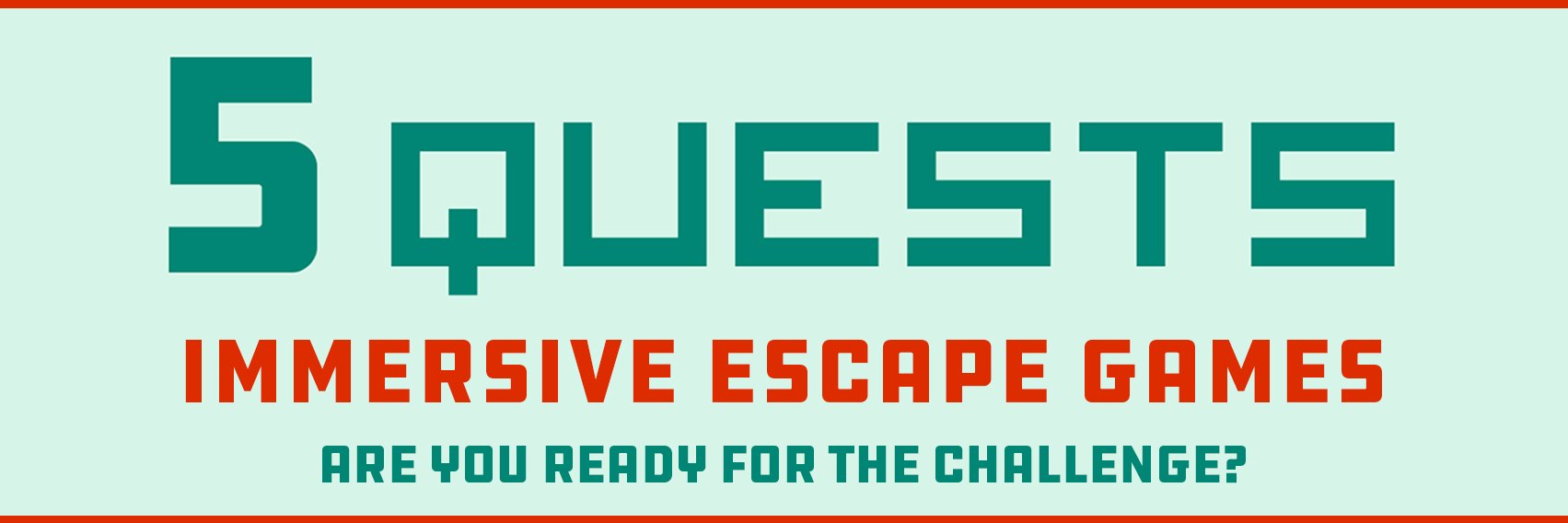 5 Quests Escape Room banner