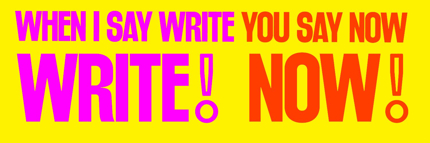 Write Now! banner