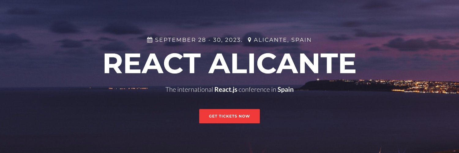ReactAlicante ⚛️🌞🥘 Profile Banner